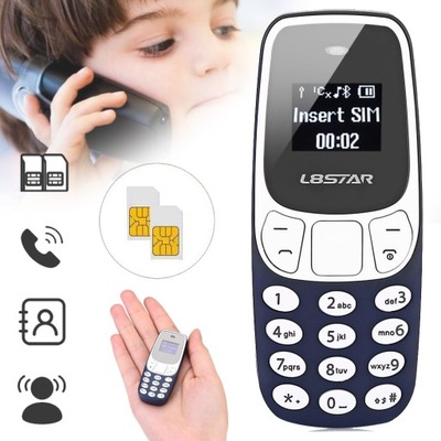 MINI TELEFON PODSŁUCH ZMIENIARKĄ GŁOSU DUAL SIM DLA DZIECI OSÓB STARSZYCH