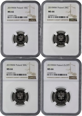 SET obiegowy 2019 - NGC MS66 tylko milion nakładu