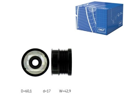 Skf шків генератора chevrolet vectra opel фото №1