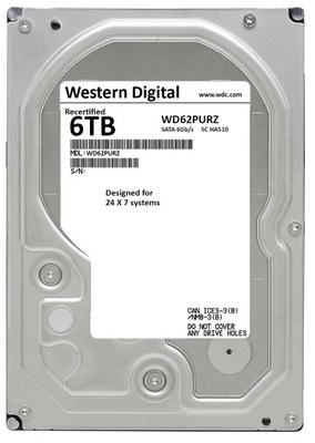 DYSK HDD WD PURPLE WD62PURZ 6TB 5640RPM SATA III