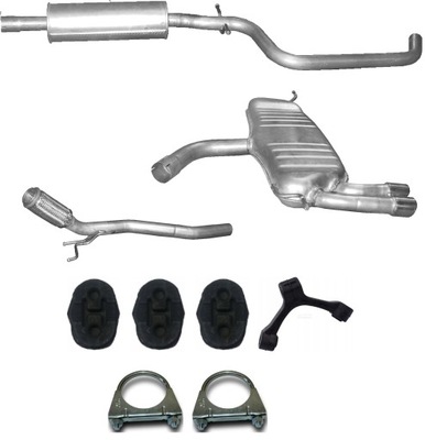 AUDI A3 1.9 D 2.0 D 2003-6/08 SILENCER SET SYSTEM  