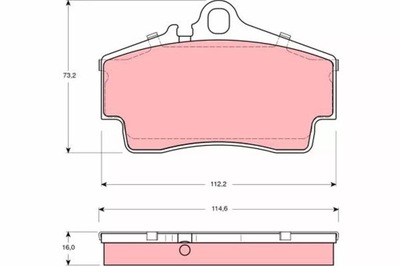 ZAPATAS HAM. PORSCHE 911 97-05 PARTE TRASERA  