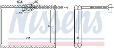 NISSENS 92324 Parownik, klimatyzacja