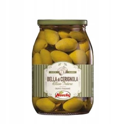 Novella Olive Bella Di Cerignola oliwki zielone w solance 1062ml