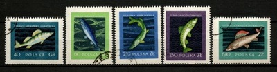 Polska seria znaczków pocztowych ( Fauna ryby )