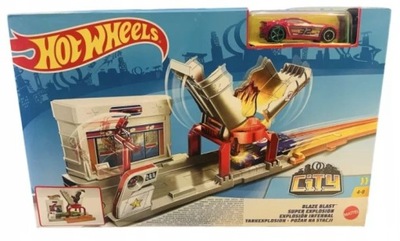 Hot Wheels Pożar na stacji Benzynowej FJN36