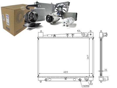 RADUADOR DEL MOTOR DE AGUA NIS64798 NISSENS  