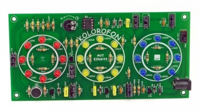 AVTEDU644 Kolorofon LED - zestaw DIY do nauki lutowania