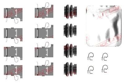 QUICK BRAKE КОМПЛЕКТ МОНТАЖНЫЙ КОЛОДОК ЗАД TOYOTA C-HR RAV 4 V VW T-ROC фото