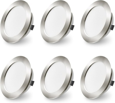 ALUSSO LED REFLEKTORY SUFITOWE WPUSZCZANE 4W 12V 6 SZT