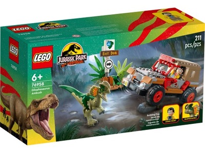 LEGO Jurassic World 76958 Zasadzka na dilofozaura DINOZAURY NOWE