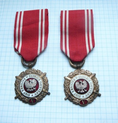 Medal Siły Zbrojne V lat 2 szt