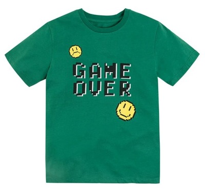 COOL CLUB T-shirt chłopięcy Game Over r. 146