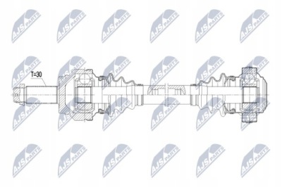 Приводной вал приводная bmw x5 09-, x6 10- /atm,tylna, левый/правый/ фото №1