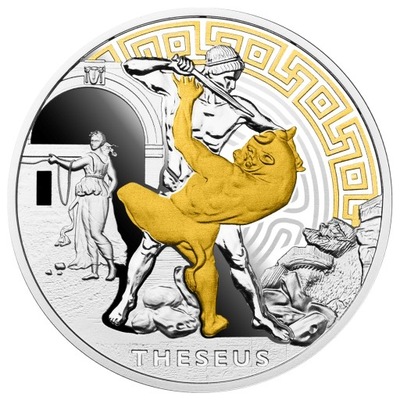 1 $, Tezeusz, Srebrna moneta