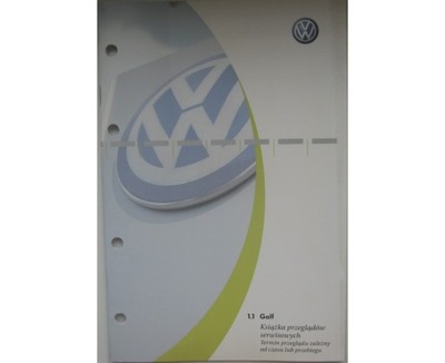 VW Golf książka serwisowa 2003 rok Polska nowa oryginalna VW OEM