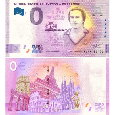 Banknot 0 Euro Orły Górskiego - Jan Domarski