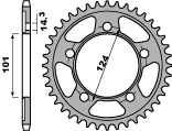 PBR KRUMPLIARATIS GALINĖ 4508 41 KTM 950/990/1190 RC8 /DUKE/ SUPERMOTO (JTR898.41) 