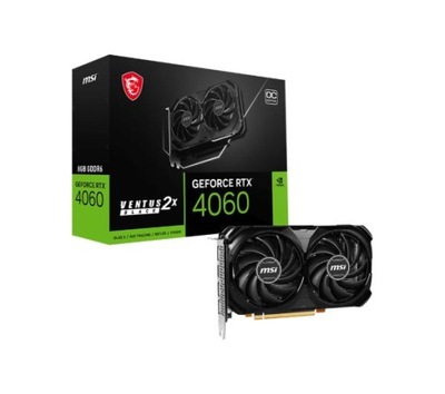 Karta graficzna MSI GeForce RTX 4060 VENTUS 2X BLACK OC 8GB GDDR6 128bit