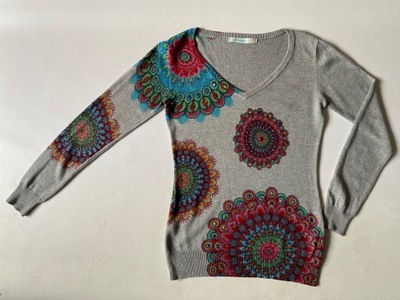 DESIGUAL śliczny cienki sweterek sweter rozm. S 36