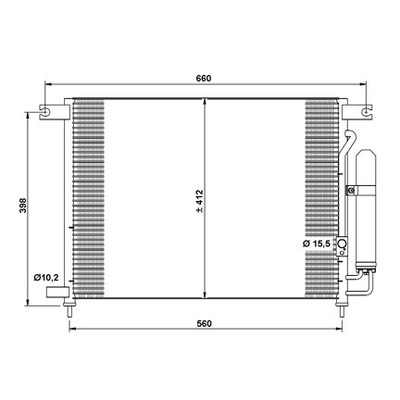 РАДИАТОР КОНДИЦИОНЕРА Z OSUSZACZEM CHEVROLET фото