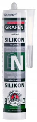 SILIKON NEUTRALNY BIAŁY 280 ML GPBSNB280 GRAFEN PROFESSIONAL