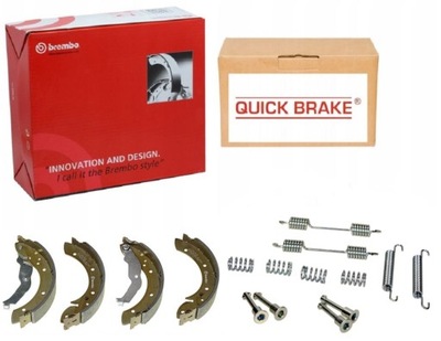 Гальмівні колодки гальмівні+ пружини задня bmw 3 e36 z1 z3 фото №1