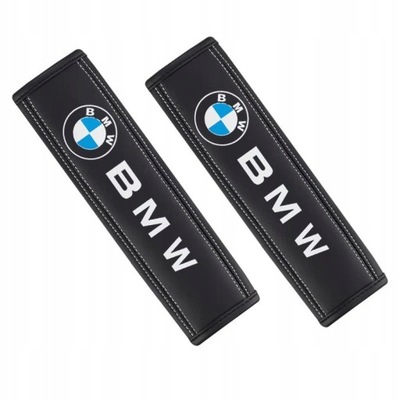 2 PIEZAS BRIDAS CORREAS DE SEGURIDAD LOGOTIPO BMW  