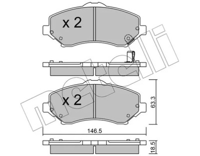 КОЛОДКИ HAM.CHRYSLER VOYAGER 08-