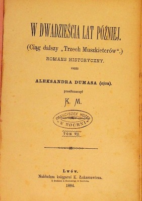 W dwadzieścia lat później 1884 r.