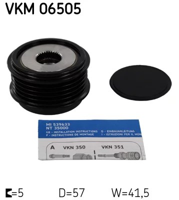 VKM06505 WHEEL PULLEY ELECTRIC GENERATOR HYUNDAI I20/I30  