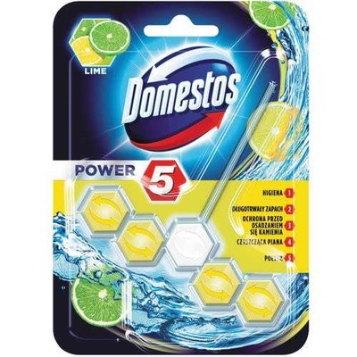 Domestos Power 5 Lime zawieszka WC do toalet 55g