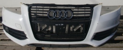 Audi a3 8p lift великий решітка радіатора бампер перед білий фото №1