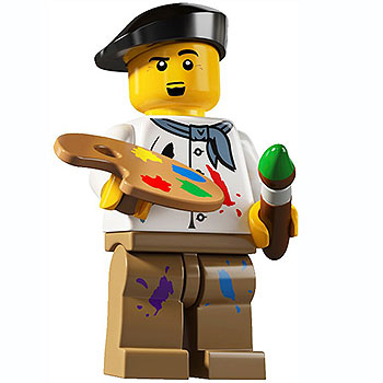 Lego Minifigurka: Seria 4 - Artist - col04-14