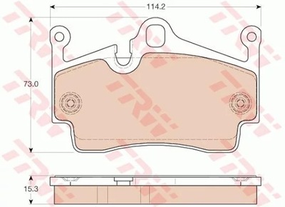 GDB1961 PADS BRAKE PORSCHE BOXSTER 05-  