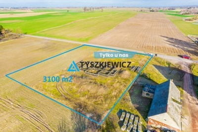 Działka, Objezierze, 3100 m²