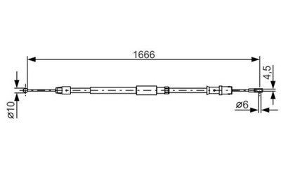 CABLE FRENOS DE MANO VW CRAFTER 2006-2016  