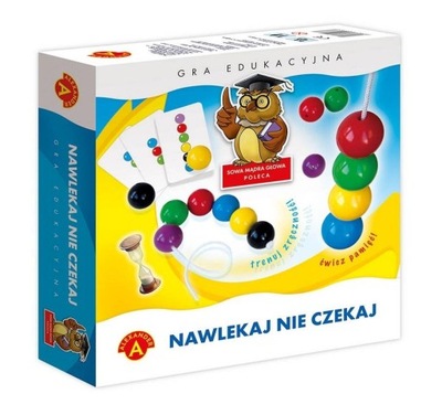 Zabawka Edukacyjna dla DZIECI Nawlekaj Nie Czekaj