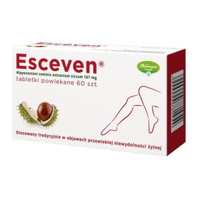 Esceven, 167 mg, tabletki powlekane, 60 sztuk