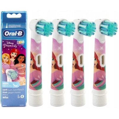 Końcówki do szczotki elektrycznej Oral B dla dzieci Princess 4 sztuki