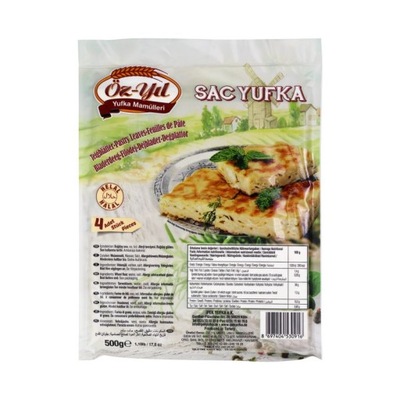 TURECKIE CIASTO SUROWE SAC YUFKA 500 g FILO OZ YIL TURCJA