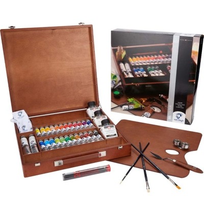 Zestaw farb olejnych w drewnie Van Gogh Expert Box 38 elementów