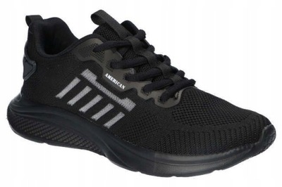 BUTY SPORTOWE AMERICAN CLUB FH40 LEKKIE CZARNE R 39