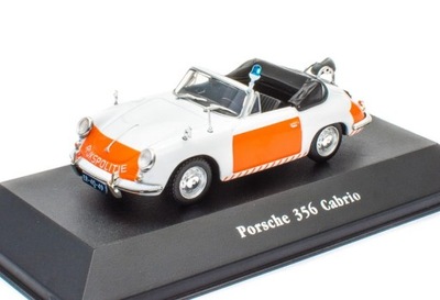 Porsche 356 Cabrio Rukspolitie 1:43