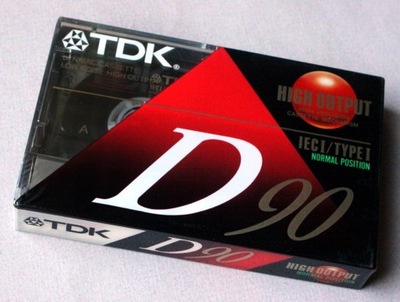 TDK D90, rok 1992, USA.