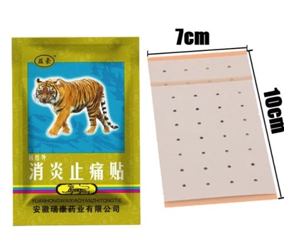Oryginalne plastry Tiger Balm na ból stawów, przeciwbólowe,Tygrys, chińskie