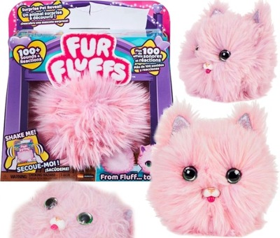 MASKOTKA INTERAKTYWNA FUR FLUFFS RÓŻOWY KOTEK 14CM