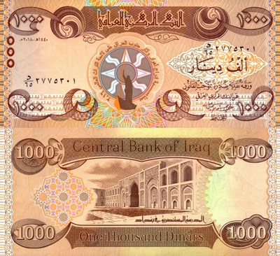 # IRAK - 1000 DINARÓW - 2018 - P-104 - UNC