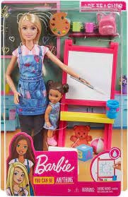 Lalka Barbie Kariera Zestaw Nauczycielka Plastyki