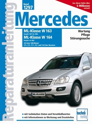 MERCEDES ML 230 280 320 350 430 500 W163 W164 (97-09) MANUAL REPARACIÓN 24H  